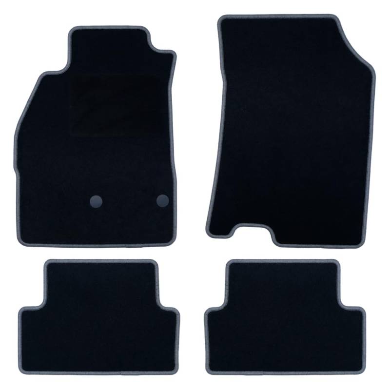 OCC DESIGN - Fußmatten, Sonderanfertigung, passend für Renault Megane III (2009-2016), hochwertiger Teppich, Velours/Polypropylen, Originalverankerung, rutschfest, Absatzpolster, 4 Stück. von OCC DESIGN