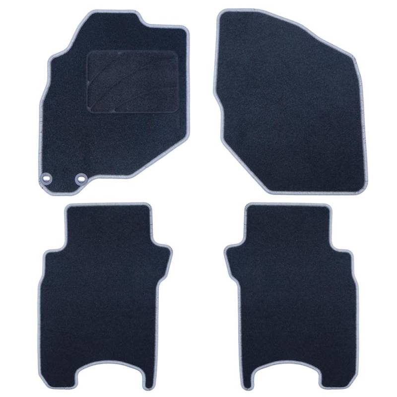 OCC DESIGN - Fußmatten, Custom Teppiche, kompatibel mit Honda Jazz (2001-2008), hochwertiger Teppich, Velours/Polypropylen, Original Anker, rutschfester Rücken, Fersenkappe, 4 Stück von OCC DESIGN