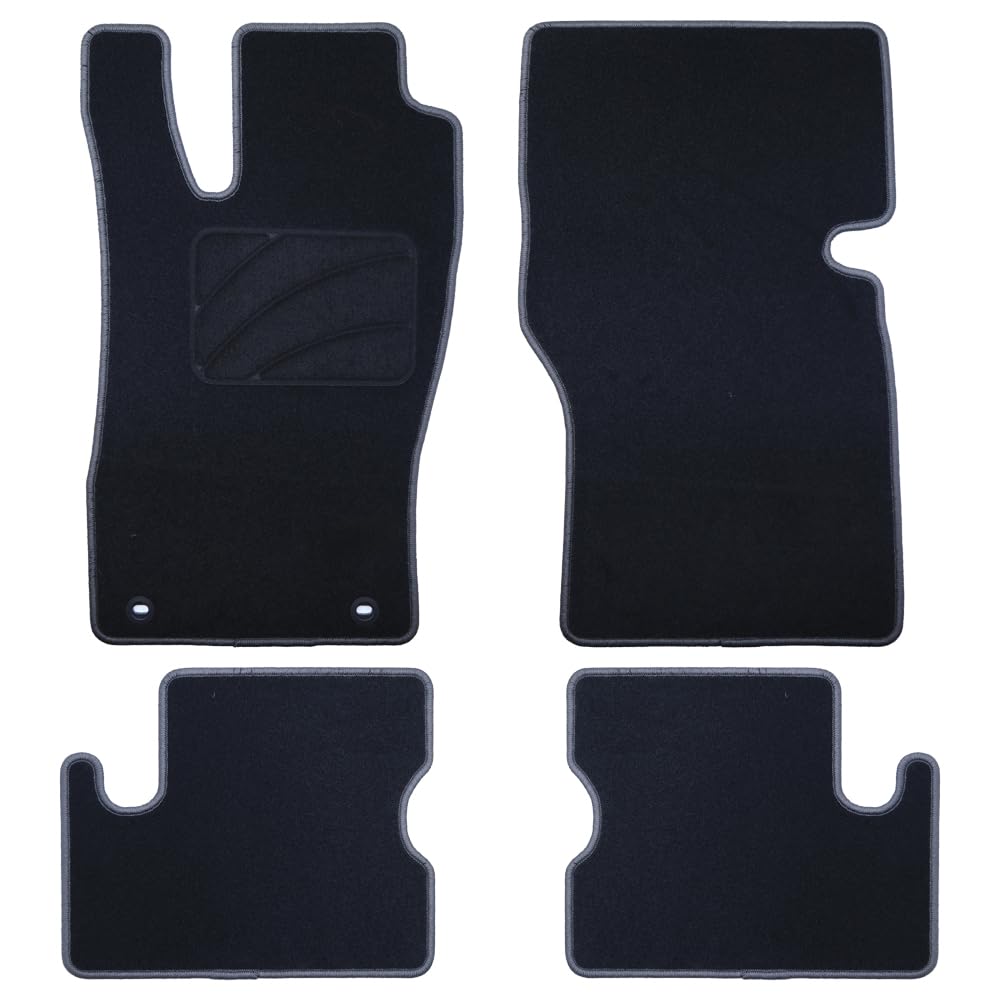 Passgenaue Fußmatte für Opel Astra F (1991-1998), 5 Streifen, Dunkelgrau von OCC DESIGN