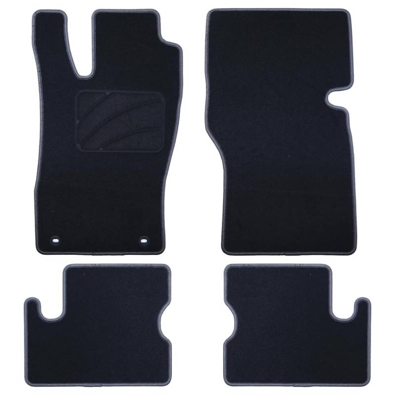 Passgenaue Fußmatte für Opel Astra F (1991-1998), 5 Streifen, Dunkelgrau von OCC DESIGN