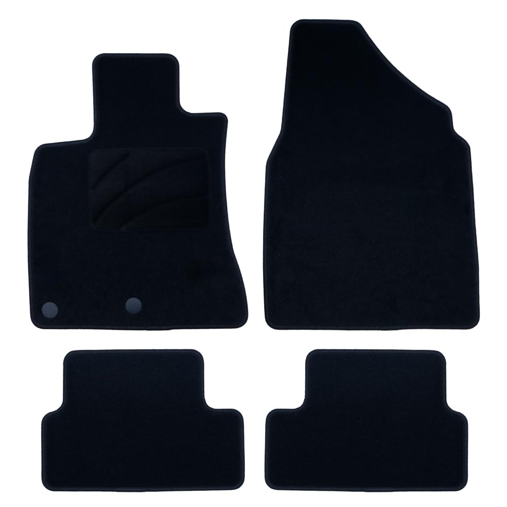 OCC DESIGN - Custom Fußmatten, kompatibel mit Nissan Qashqai (2007-2013), hochwertiger Teppich, Velours/Polypropylen, Original Anker, rutschfester Rücken, Fersenkappe, 4 Stück von OCC DESIGN