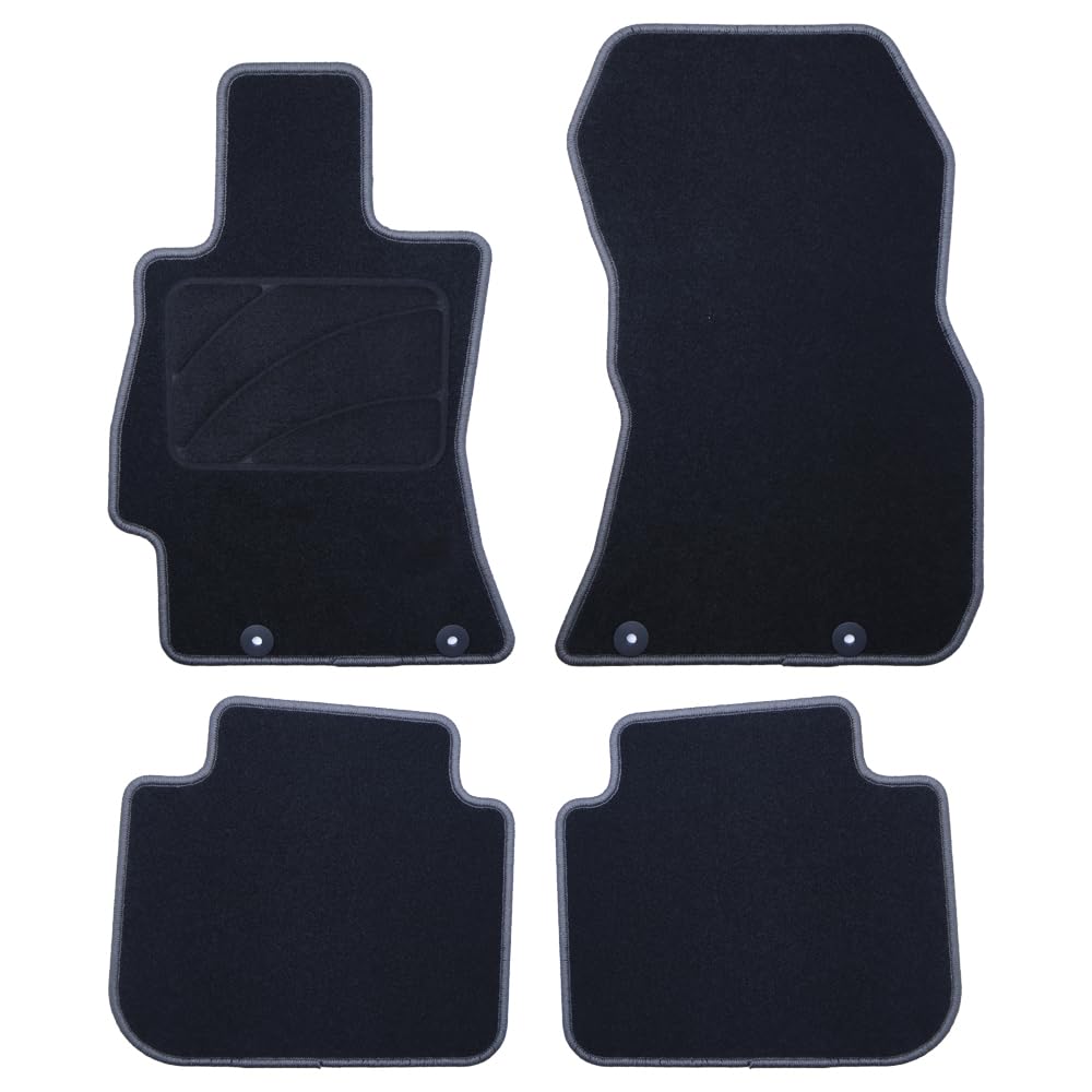 Passgenaue Fußmatte für Subaru Outback (2009-2015), 5 Bordüren, Dunkelgrau von OCCDESIGN