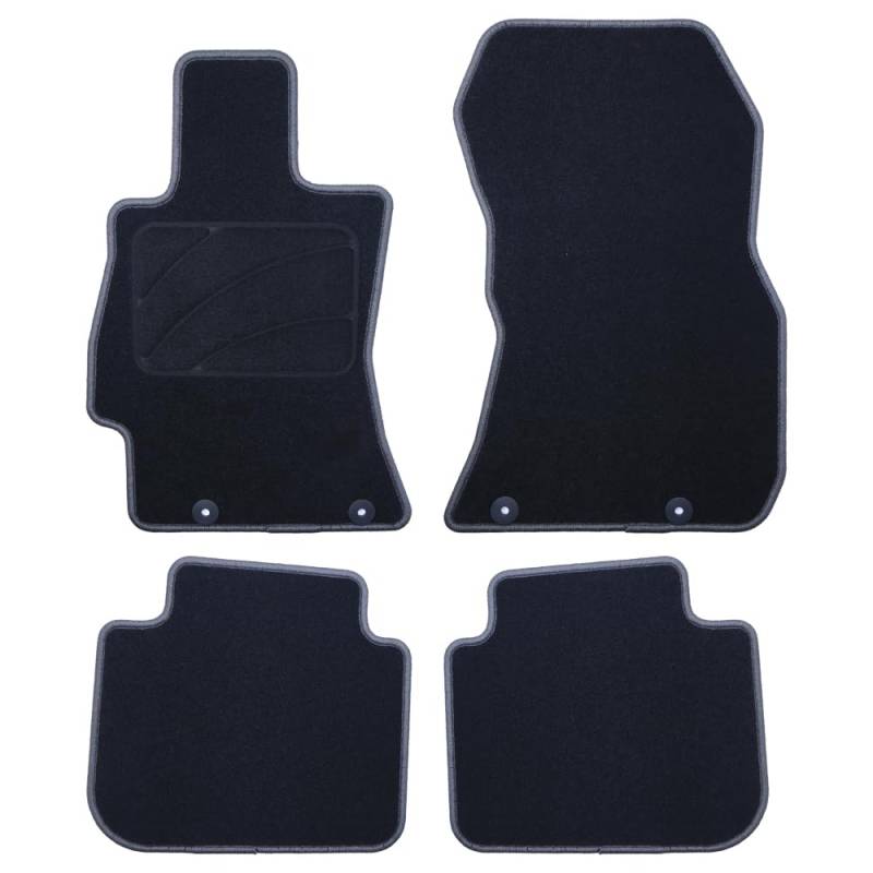 Passgenaue Fußmatte für Subaru Outback (2009-2015), 5 Bordüren, Dunkelgrau von OCCDESIGN