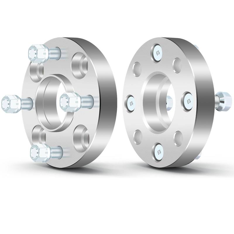 OCPTY 2 x 25 mm Nabenzentrische Spurverbreiterung, 4 x 4,5 auf 4 x 4,5, 12 x 1,25 Bolzen, 66,1 mm, passend für Nissan Primera Altima 1996–2001 von OCPTY