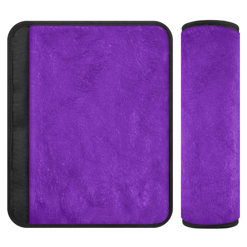 ODAWA Autositzgurt-Bezüge, Sitzgurt-Polster, Schultergurt-Polster, 2 Stück, 16,5 x 16,5 cm, Violett von ODAWA