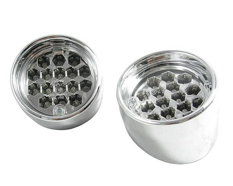 ODF LED Rücklicht chrom kompatibel mit Aprilia SR50 97-05 von ODF