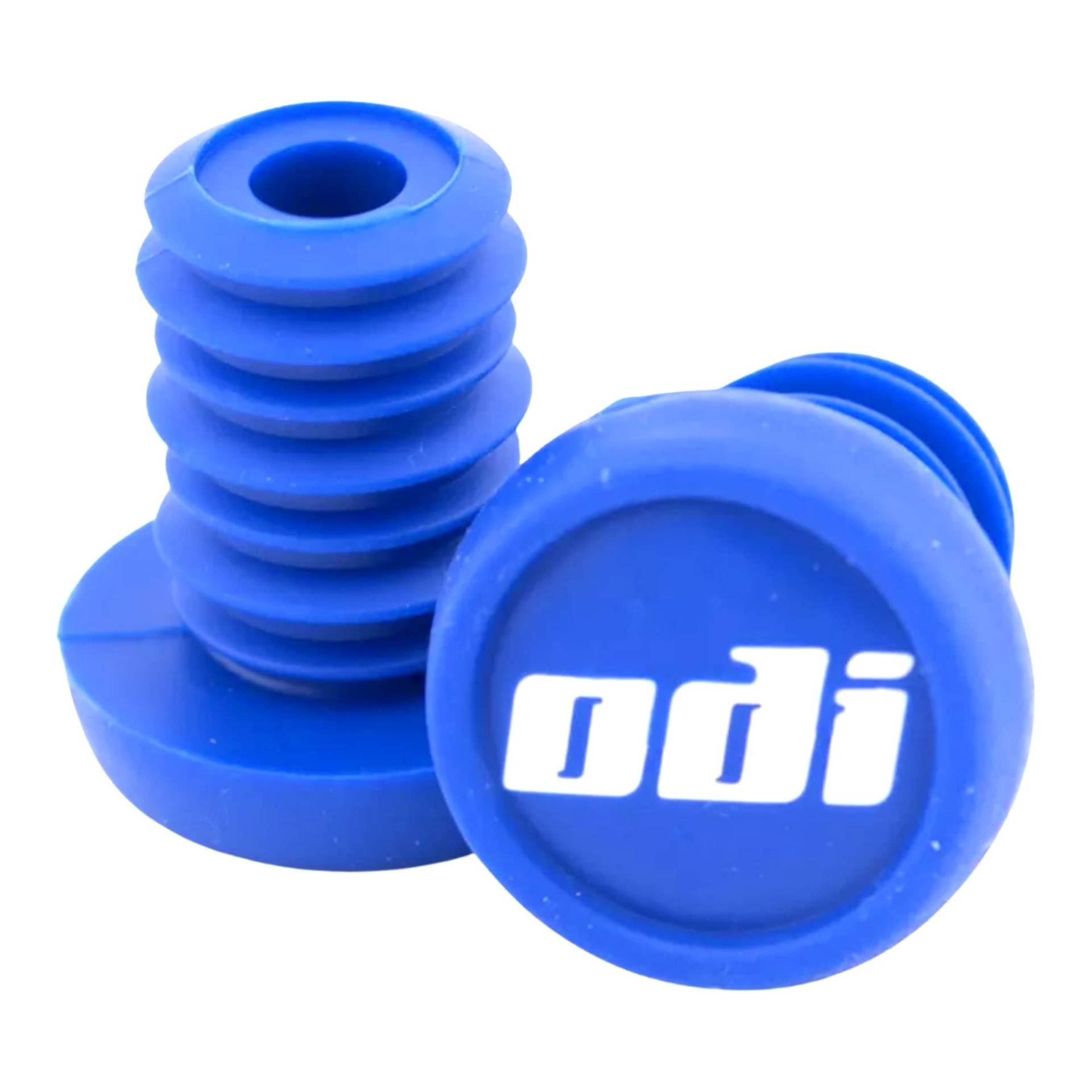 ODI Barend Plug Ersatz Lenker Enden Stopfen 1 Paar (2St) + Fantic26 Sticker (Blau) von ODI
