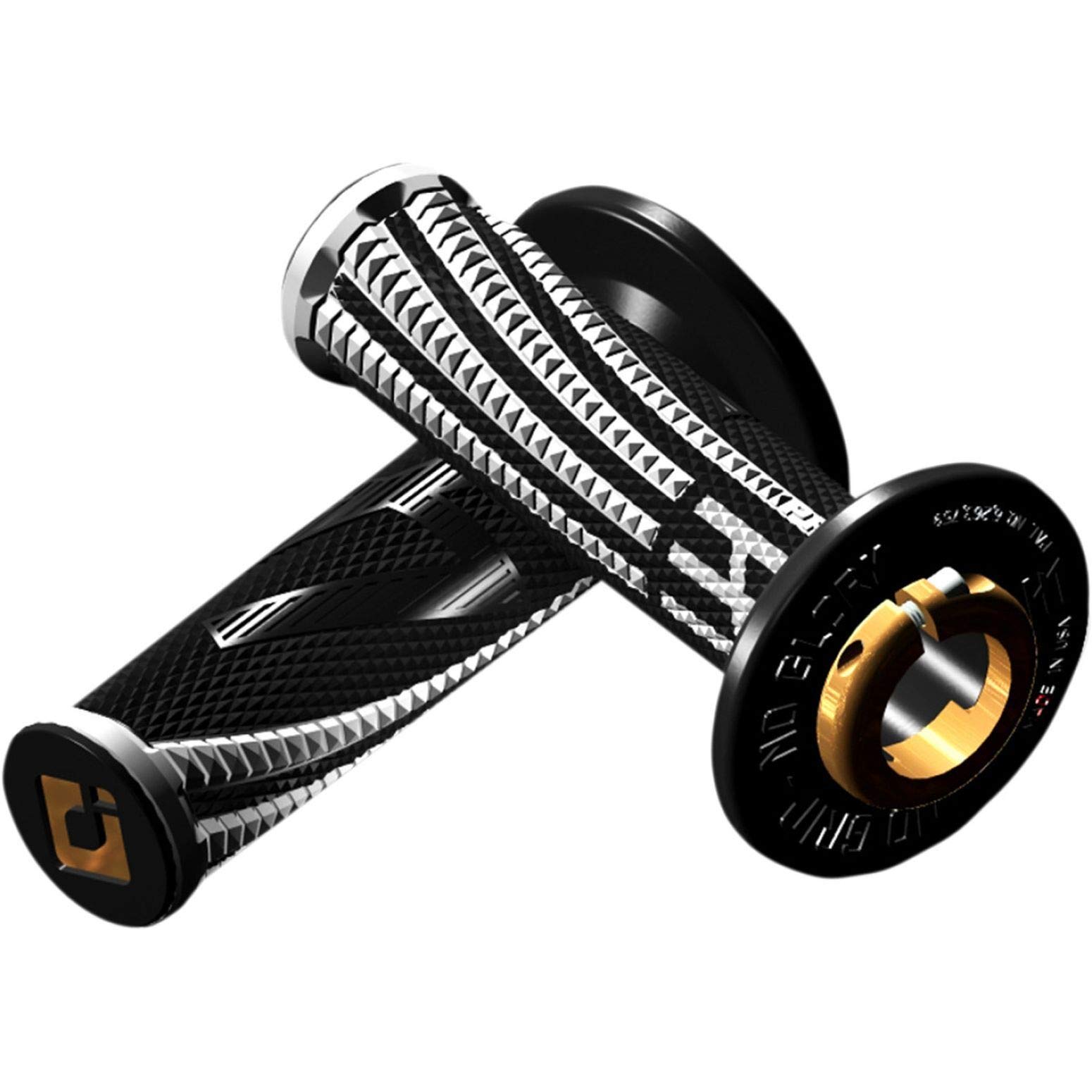 ODI Lock-On Griffe EMIG V2 Pro schwarz/weiss für 2 und 4-Takter von Old Dutch International