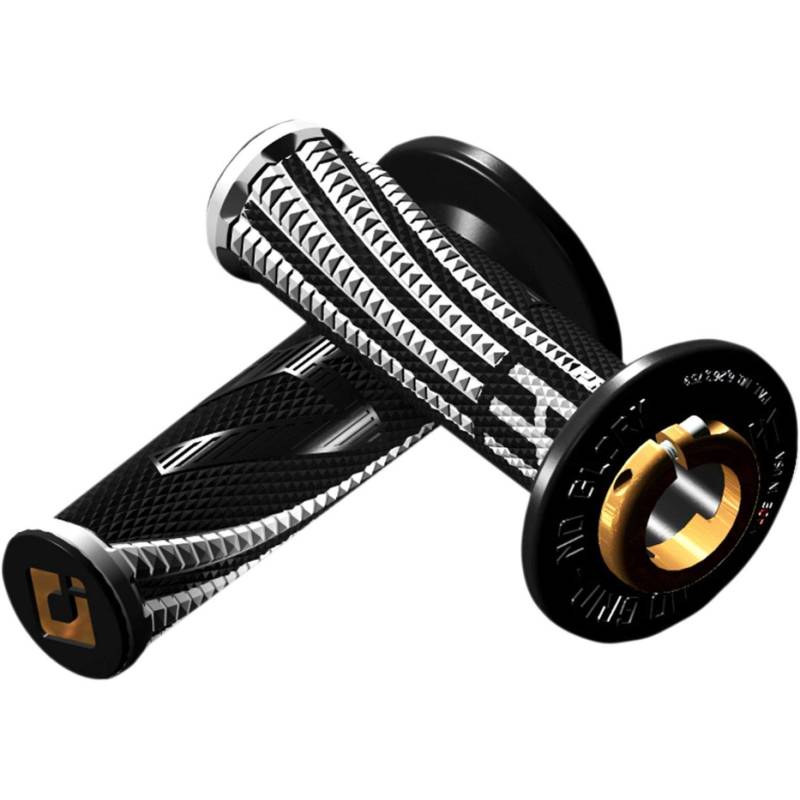 ODI Lock-On Griffe EMIG V2 Pro schwarz/weiss für 2 und 4-Takter von Old Dutch International