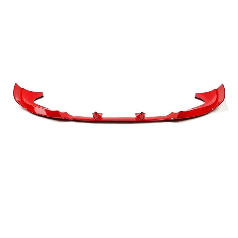 Frontspoiler 3 STÜCKE Auto Frontspoilerlippe Splitter Spoiler Carbon Fiber Style Body Kit Weiß Rot Für Jeep Für Grand Für Cherokee Für SRT 2012-2016 SRT8 Spoilerlippe(Rot) von ODKBFG