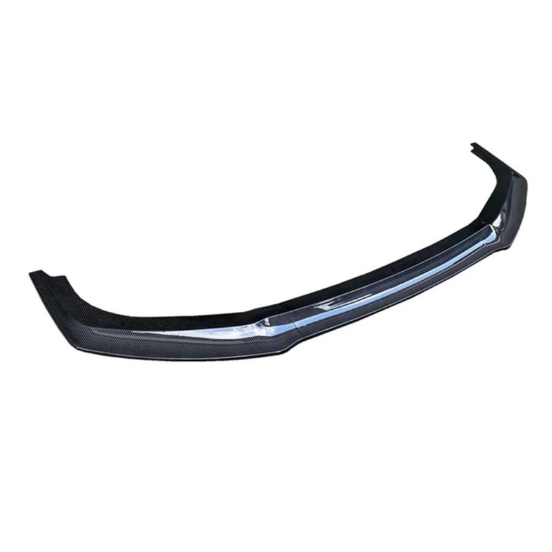Frontspoiler 3 STÜCKE Für 2016-2021 Für Civic 10. FK7 Für Fließheck SI 2 & 4 Tür Carbon Fiber Stil Splitter Auto Frontstoßstange Lip Spoiler Spoilerlippe(Kohlefaser-Stil) von ODKBFG