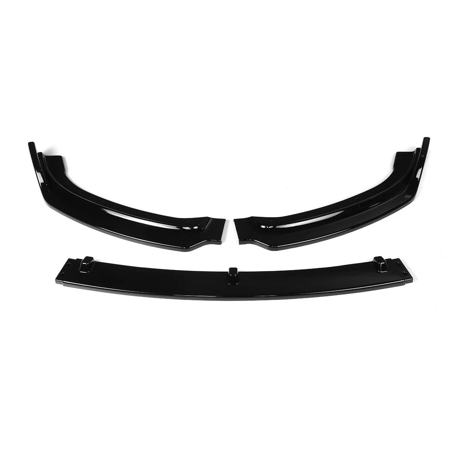 Frontspoiler 3 STÜCKE Für 3er F30 F35 2016-2019 Auto Frontstoßstange Splitter Lippe Diffusor Spoiler Schutzabdeckung Schutz Deflektorlippen Spoilerlippe(Glossy Black) von ODKBFG