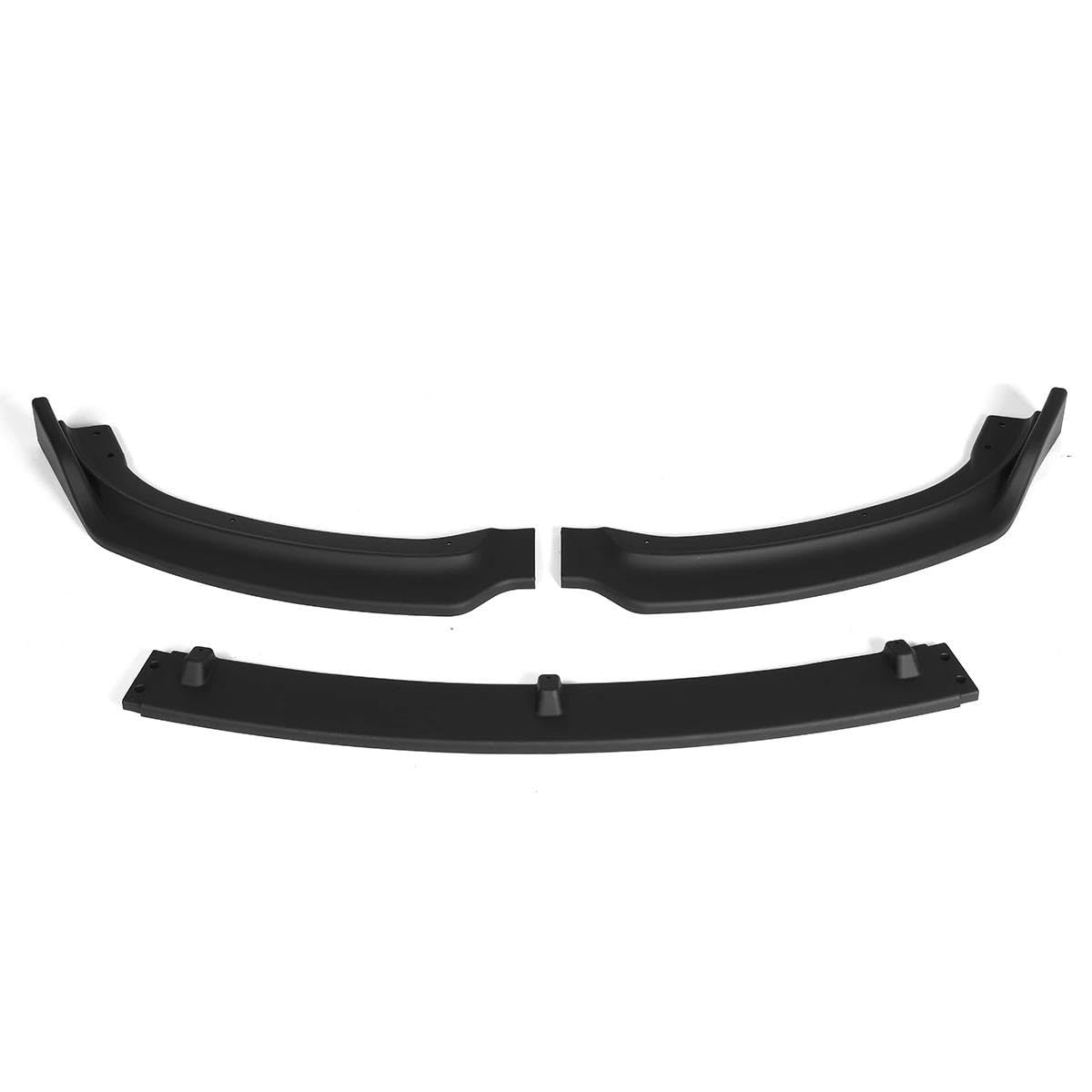 Frontspoiler 3 STÜCKE Für 3er F30 F35 2016-2019 Auto Frontstoßstange Splitter Lippe Diffusor Spoiler Schutzabdeckung Schutz Deflektorlippen Spoilerlippe(Matt-schwarz) von ODKBFG