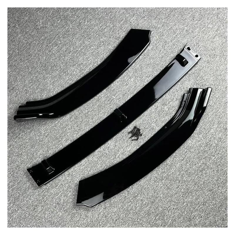 Frontspoiler 3 Stück Für VW Für Golf 7 VII MK7 Für TDI Für TSI Für TGI 2012–2017 Frontstoßstange Splitter Lippendiffusor Spoiler Schutzabdeckung Deflektorlippen Spoilerlippe(Glossy Black) von ODKBFG