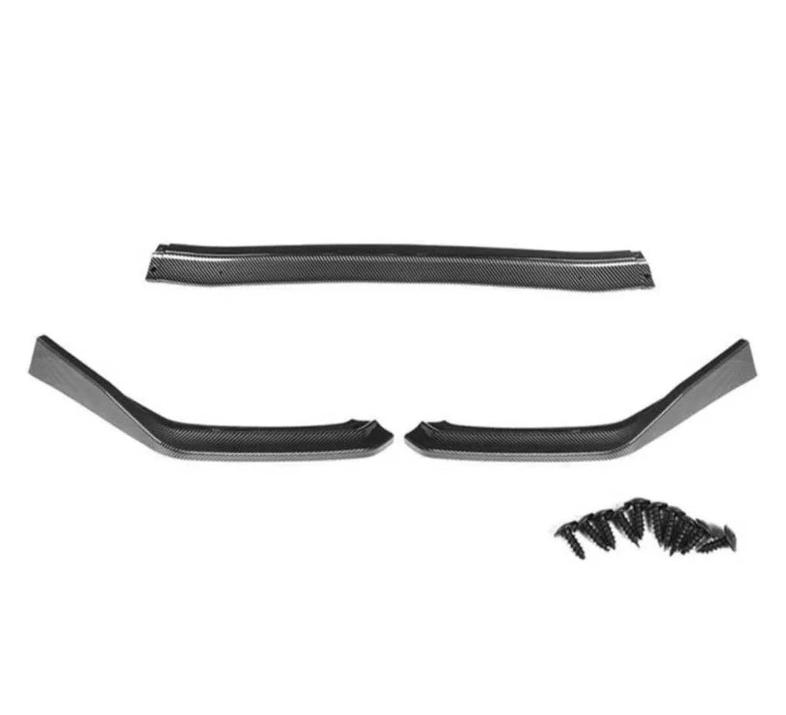 Frontspoiler 3 Stücke Für Subaru Für WRX Für STI 2015-2019 Auto Front Stoßstange Splitter Lippe Kinn Spoiler Diffusor Stoßstange Body Kit Carbon Look Spoilerlippe(Carbon Look) von ODKBFG