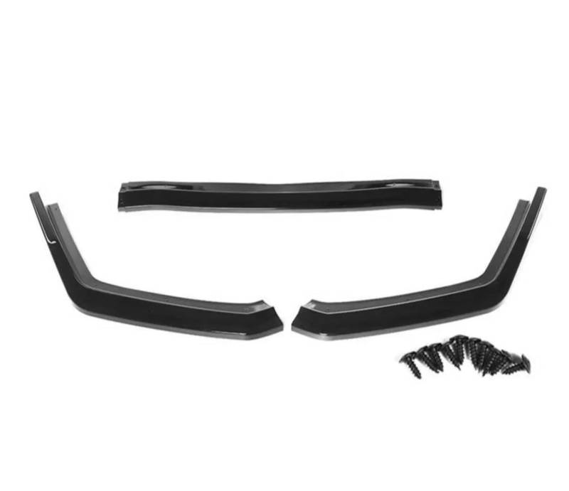 Frontspoiler 3 Stücke Für Subaru Für WRX Für STI 2015-2019 Auto Front Stoßstange Splitter Lippe Kinn Spoiler Diffusor Stoßstange Body Kit Carbon Look Spoilerlippe(Glossy Black) von ODKBFG