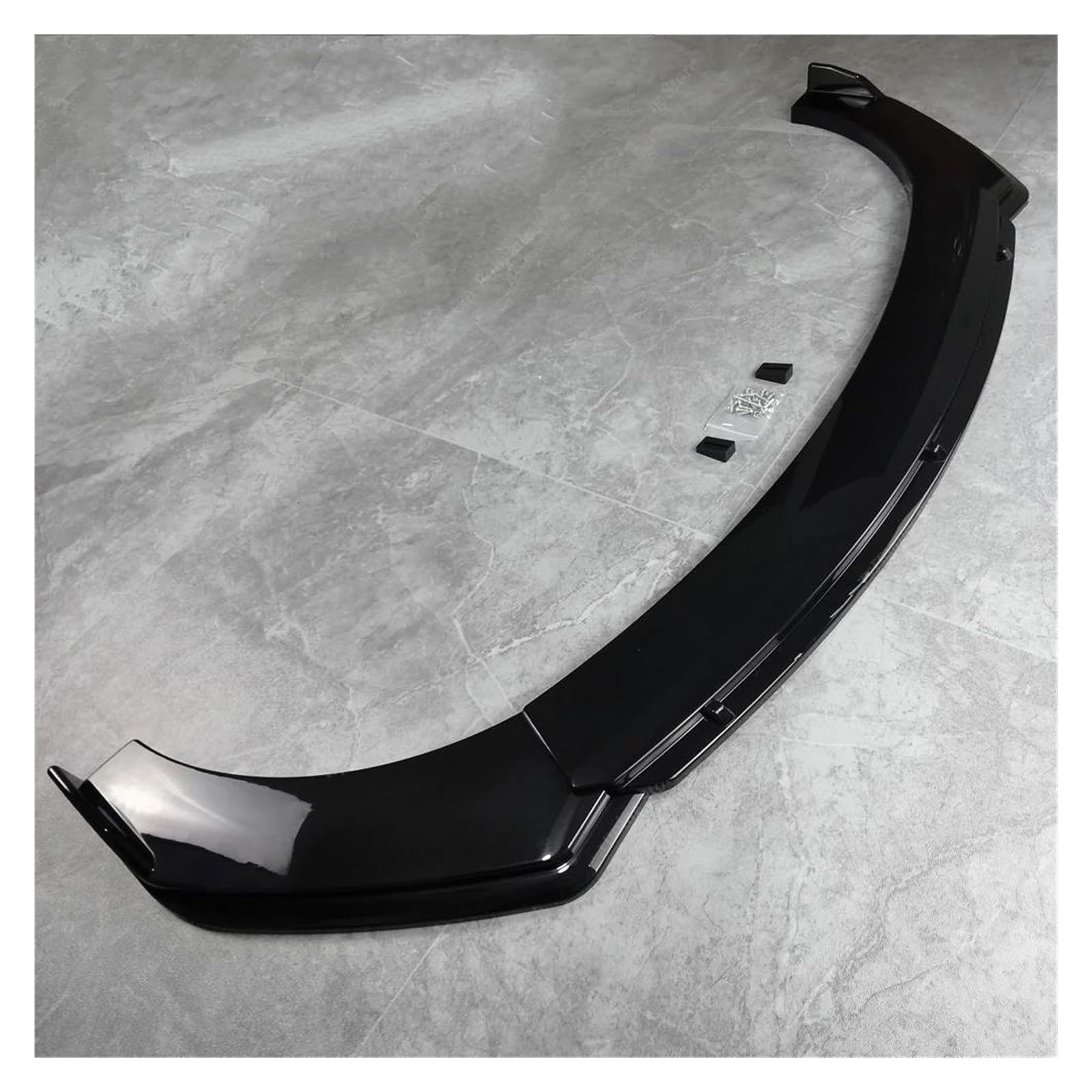 Frontspoiler 3-teiliges Frontspoiler-Spoiler-Splitter-Diffusor Für F10 F11 5er-Serie 520i 520d 530i 530i Ändern M4-Stoßfänger 2010-2017 Tuning Spoilerlippe(Gloss Black Unpiant) von ODKBFG