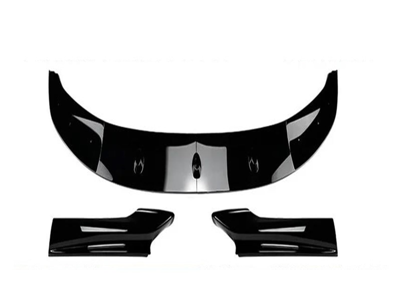 Frontspoiler 3PC Für 5 Series F10 F11 Sport 2011-2017 ABS Auto Front Kinn Stoßstange Lippe & Spoiler Splitter Diffusor Body Kits Glänzend Schwarz Spoilerlippe(Army Green) von ODKBFG