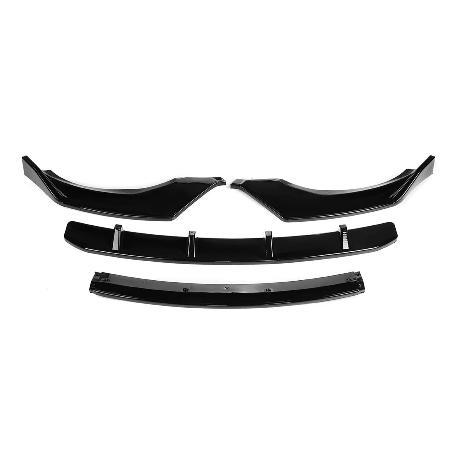 Frontspoiler 4 STÜCKE Für X3 X4 G01 G02 2018-2021 Auto Frontstoßstange Splitter Lip Diffusor Spoiler Schutzabdeckung Schutz Deflektorlippen Spoilerlippe(Glossy Black) von ODKBFG