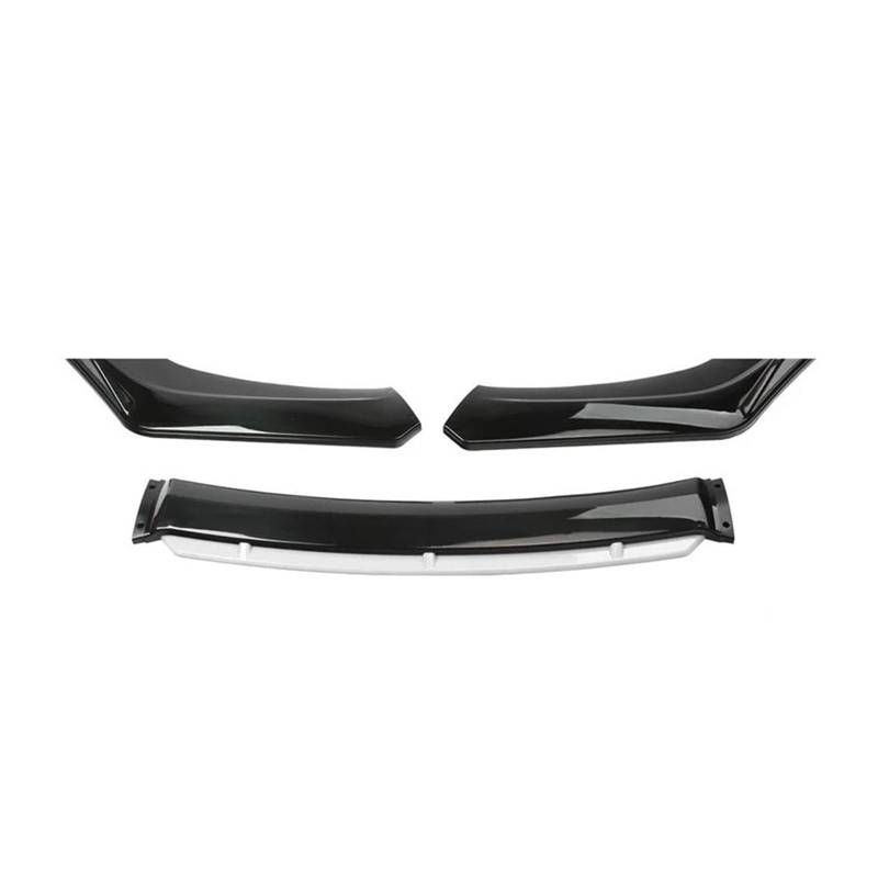 Frontspoiler 4 STÜCKE Universal Auto Frontstoßstange Lip Body Kit Vorne Unten Kinn Stoßstange Abdeckung Lippe Frontspoiler Spoiler Canard Splitter Diffusor Spoilerlippe(Black with White) von ODKBFG
