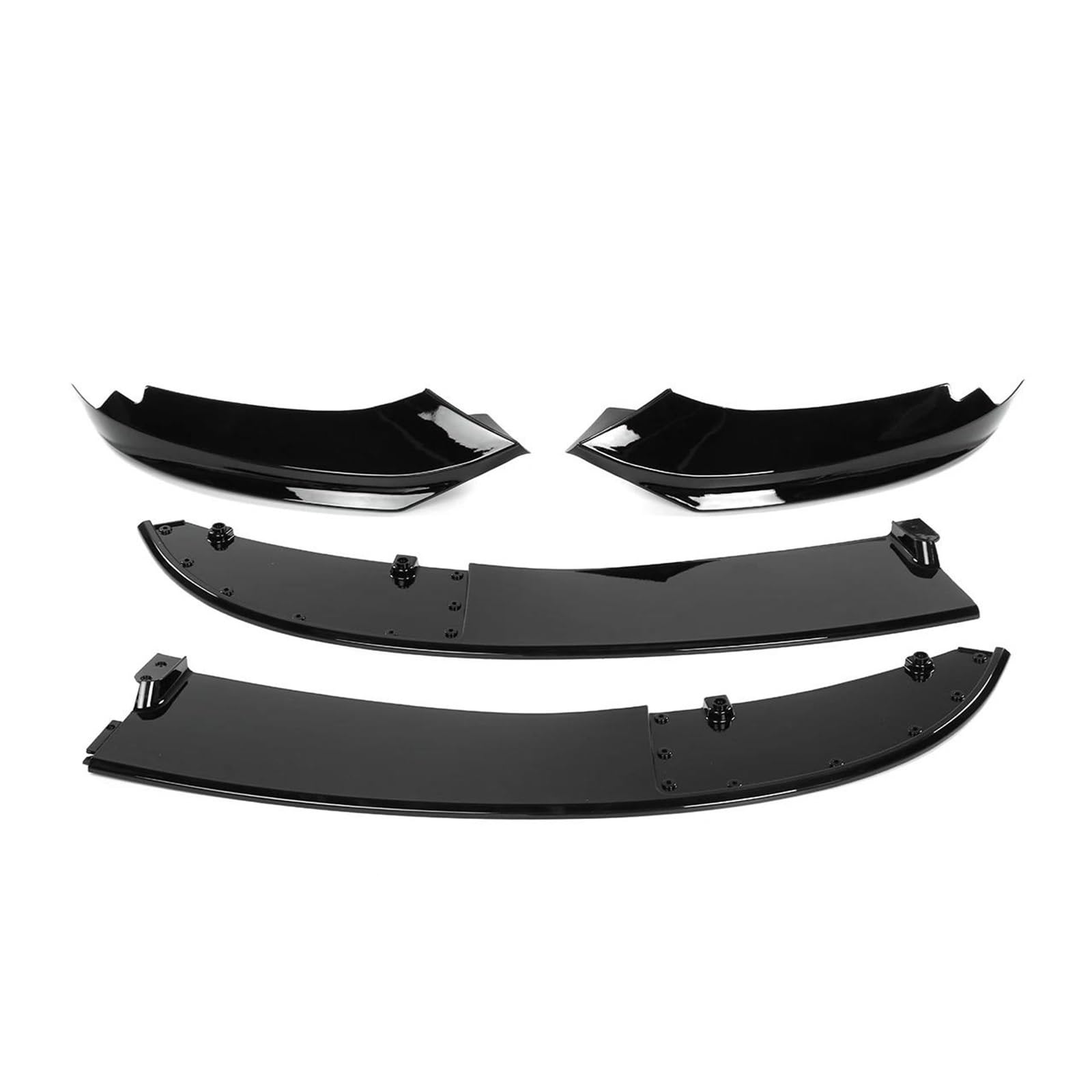 Frontspoiler 4er-Serie Für F32 F33 F36 4er-Serie Sport 2014-2020 F32 Auto Frontstoßstange Lip Body Kit Spoiler Schutzabdeckung Seitensplitter Spoilerlippe(Glossy Black) von ODKBFG