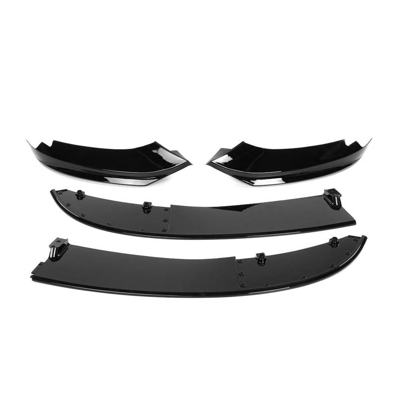 Frontspoiler 4er-Serie Für F32 F33 F36 4er-Serie Sport 2014-2020 F32 Auto Frontstoßstange Lip Body Kit Spoiler Schutzabdeckung Seitensplitter Spoilerlippe(Glossy Black) von ODKBFG