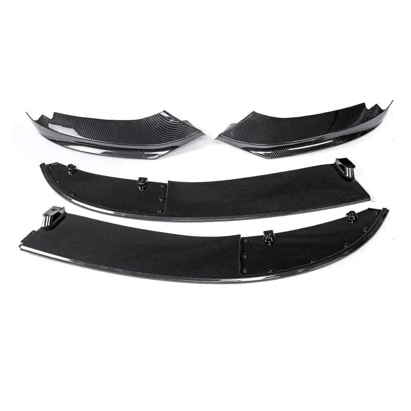 Frontspoiler 4er-Serie Für F32 F33 F36 4er-Serie Sport 2014-2020 F32 Auto Frontstoßstange Lip Body Kit Spoiler Schutzabdeckung Seitensplitter Spoilerlippe(Kohlefaser-Optik) von ODKBFG