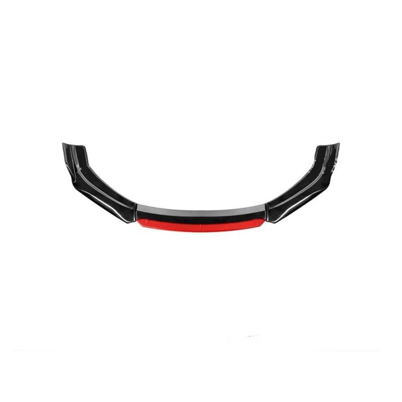 Frontspoiler Auto Front Lip Bumper Spoiler Diffusor Körper Modifikation Kollision Und Kratzfestigkeit Externes Zubehör Helles Schwarz Spoilerlippe(Black red Head) von ODKBFG