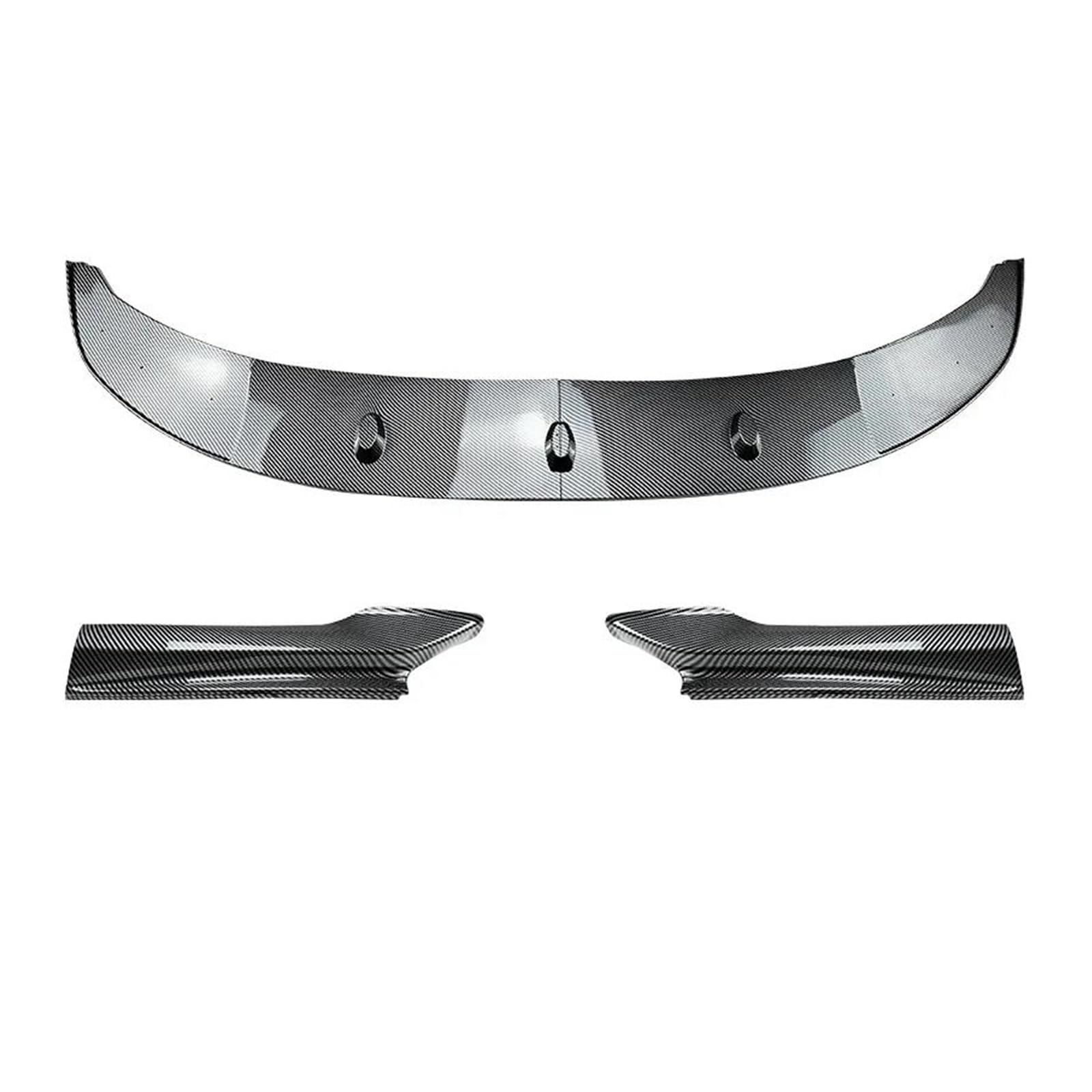 Frontspoiler Auto Front Stoßstange Lip Body Kit Spoiler Splitter Stoßstange Canard Lip Splitter Zubehör Für 5 Series F10 F11 Sport 2011-2017 Spoilerlippe(Carbon Look) von ODKBFG