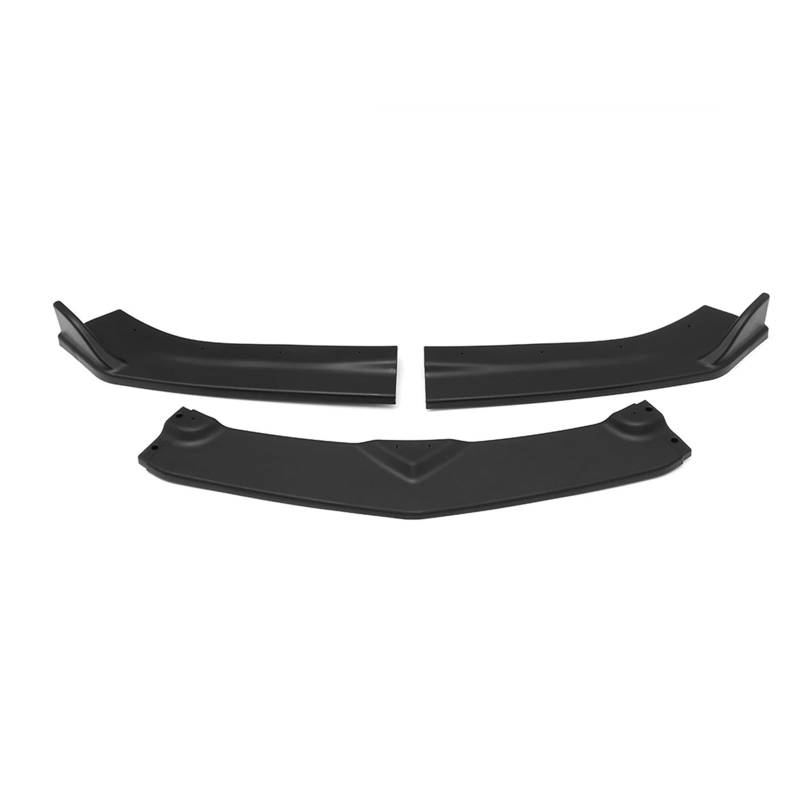 Frontspoiler Auto-Frontspoilerlippe Splitter Diffusor Karosserie-Kit Schutzabdeckung Carbonfaser Stil A 3-teilig Für Chevy Für Camaro 2015–2018 Spoilerlippe(Matt-schwarz) von ODKBFG