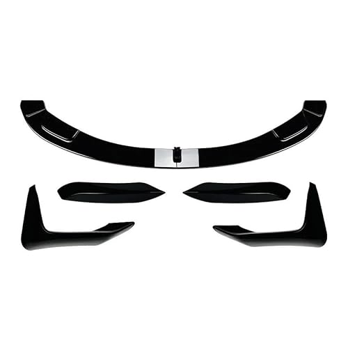 Frontspoiler Auto Frontspoilerlippe Spoiler Splitter Stoßstange Canard Lip Splitter Body Kit Für 3 4er M3 M4 F80 F81 F82 F83 2013 Bis 2018 Spoilerlippe(Gloss Black Set A) von ODKBFG