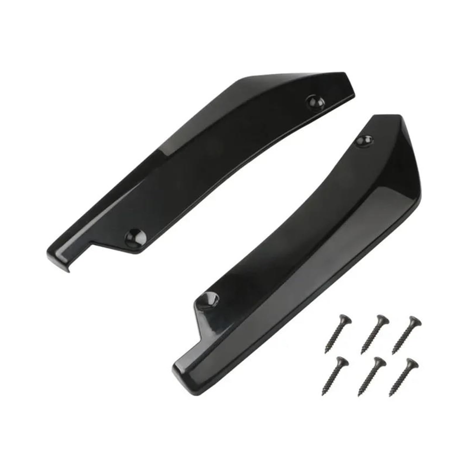 Frontspoiler Auto Universal Vorne Hinten Stoßstange Streifen Lip Spoiler Diffusor Splitter Kratzschutz Carbon Fiber Winglets Seite Rock Erweiterung Spoilerlippe(Schwarz) von ODKBFG