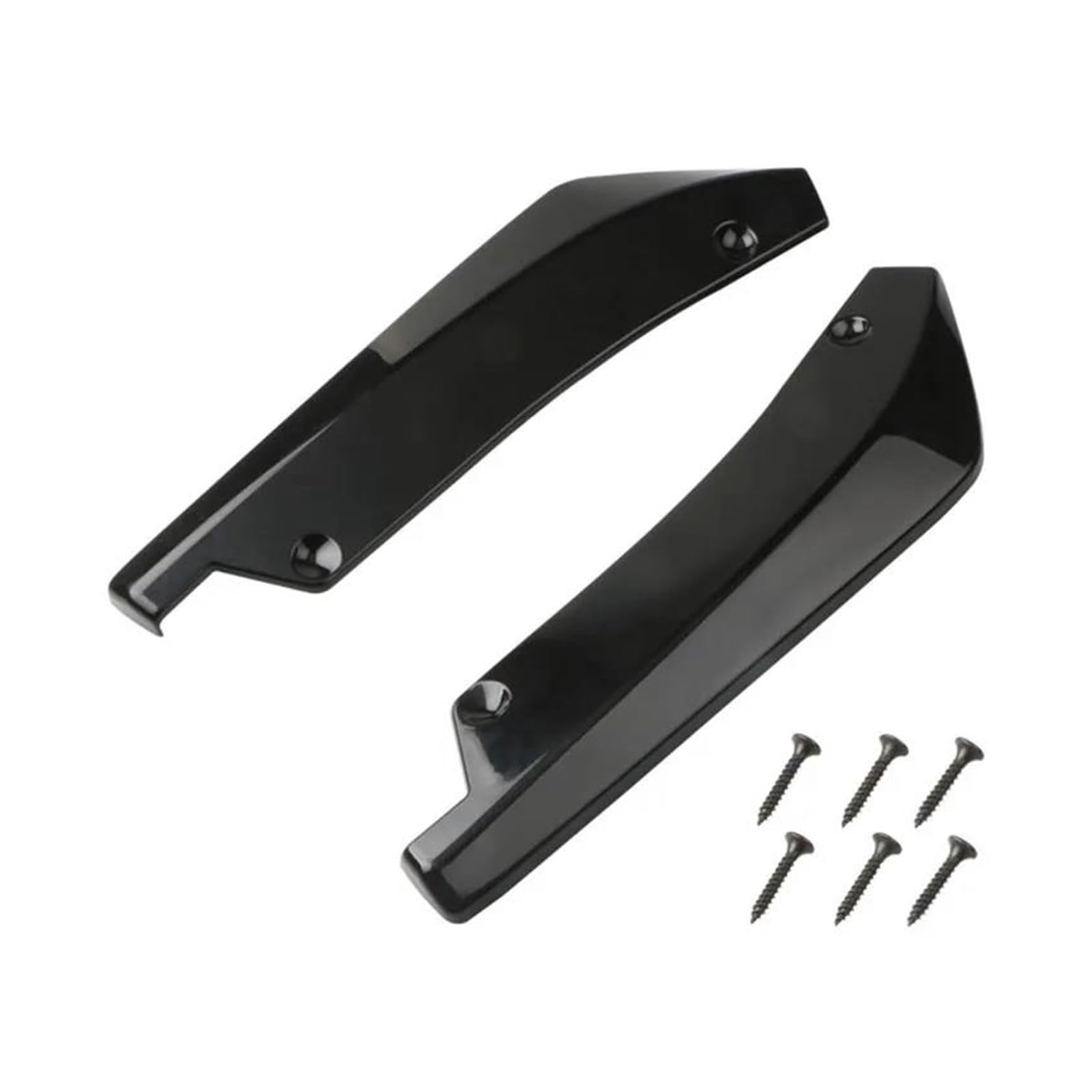 Frontspoiler Auto Vorne Hinten Stoßstange Streifen Lip Spoiler Diffusor Splitter Kratzschutz Winglets Seitenschweller Verlängerung Carbon Fiber Spoilerlippe(Schwarz) von ODKBFG