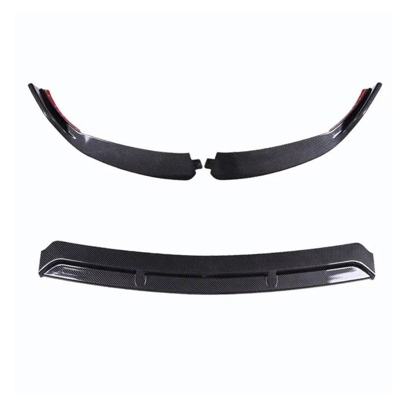 Frontspoiler Frontschürze Lip Body Kit Spoiler Splitter Diffusor Für Benz C Klasse W205 C205 Für Coupe C200 C250 C260 C300 C400 C450 Spoilerlippe(Carbon Fiber 19-21) von ODKBFG