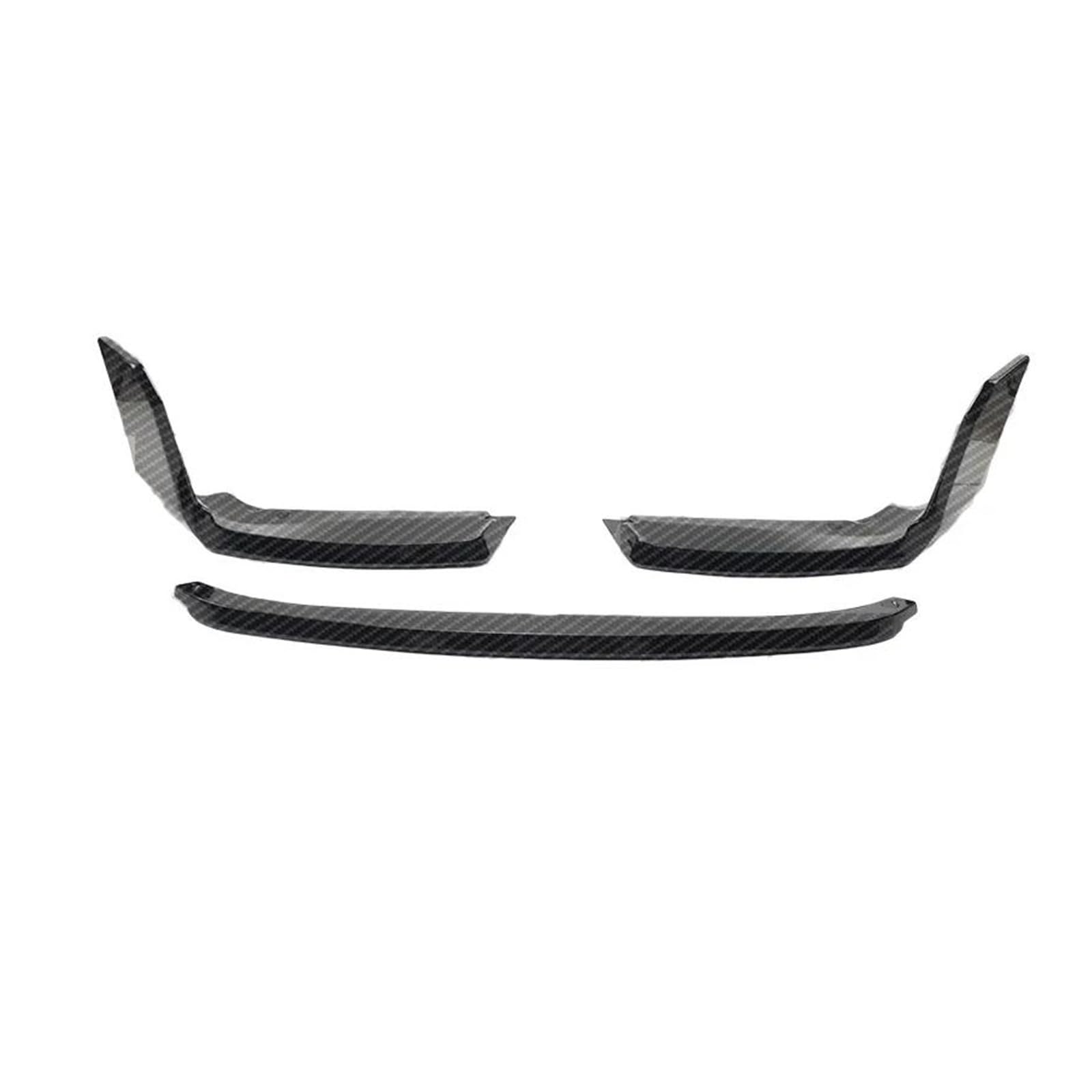Frontspoiler Für 2er M2 G87 3Stk 2023 Bis Up Auto Frontstoßstange Lippe Spoiler Splitter Diffusor Schutzleiste Glänzend Schwarz Carbon Fiber Look Spoilerlippe(Kohlefaser-Optik) von ODKBFG
