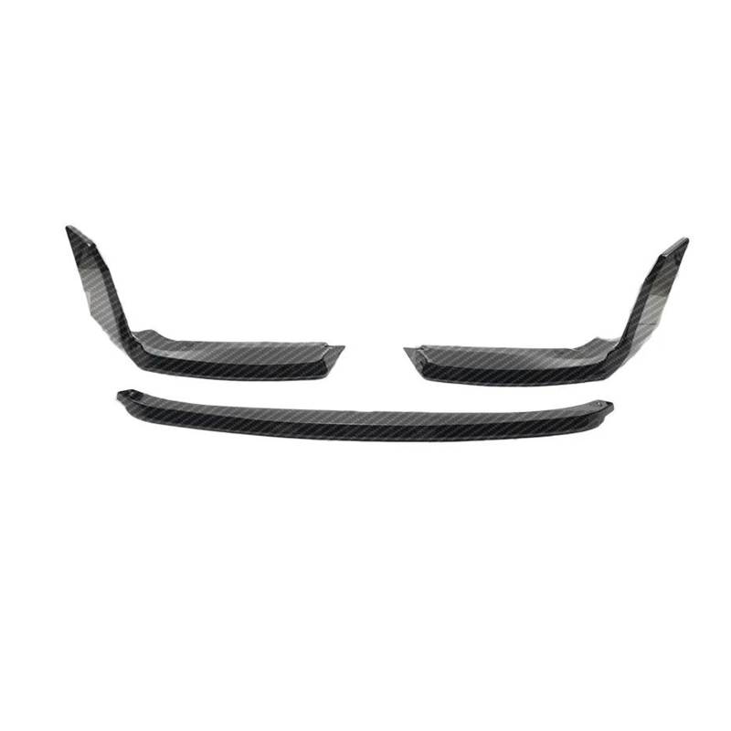 Frontspoiler Für 2er M2 G87 3Stk 2023 Bis Up Auto Frontstoßstange Lippe Spoiler Splitter Diffusor Schutzleiste Glänzend Schwarz Carbon Fiber Look Spoilerlippe(Kohlefaser-Optik) von ODKBFG