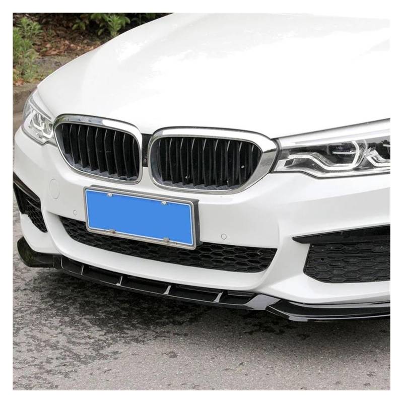 Frontspoiler Für 5 G30 G31 530d 525i 540i 530i 2018-2020 Front Lower Bumper Kinn Lip Splitter Diffusor Spoiler Stoßstange Schutzfolie Spoilerlippe(Glossy Black) von ODKBFG