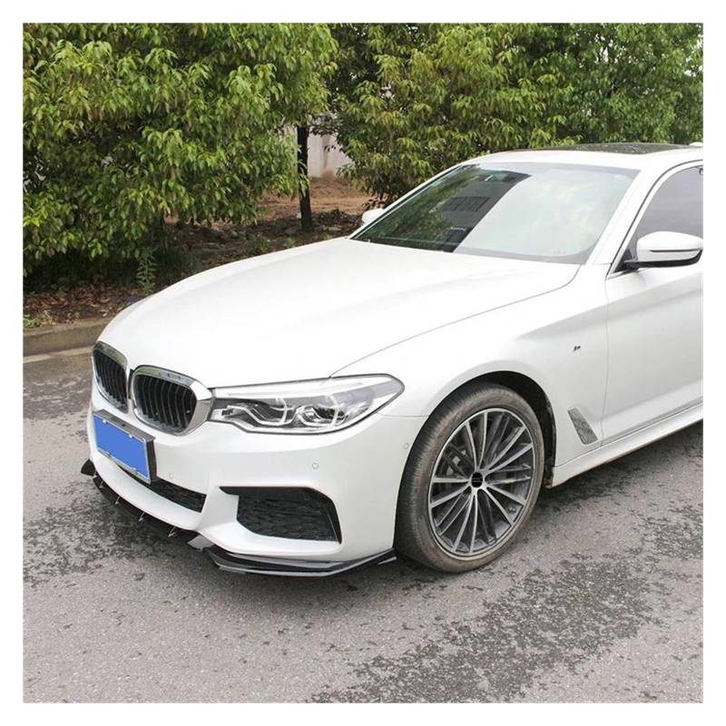 Frontspoiler Für 5 G30 G31 530d 525i 540i 530i 2018-2020 Front Lower Bumper Kinn Lip Splitter Diffusor Spoiler Stoßstange Schutzfolie Spoilerlippe(Matt-schwarz) von ODKBFG