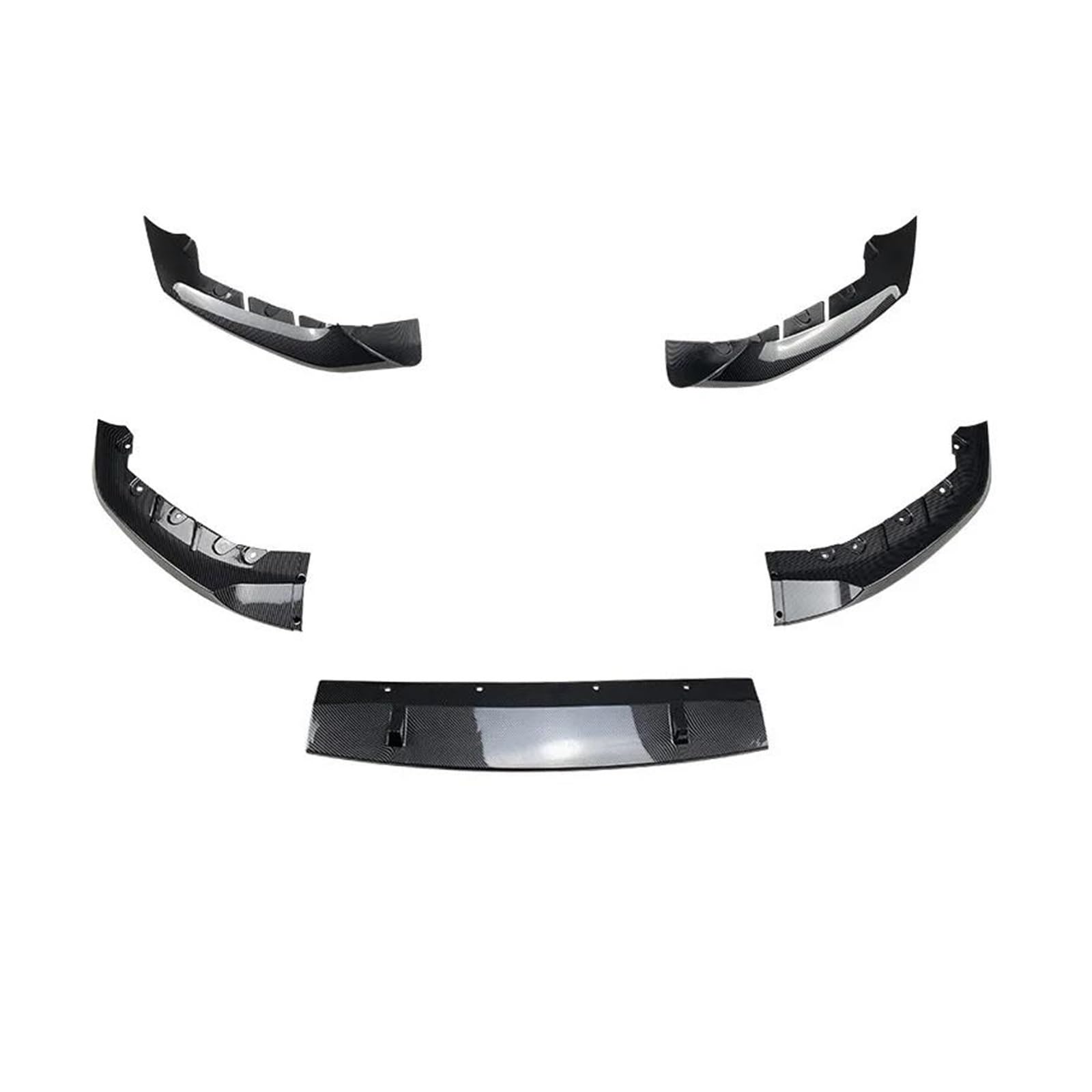 Frontspoiler Für 5 Series 525i 530i 2017 2018 2019 2020 Guard Body Kit G30 G31 Sport Frontschürze Lippe Spoiler Splitter Diffusor Abdeckung Spoilerlippe(Carbon Look AB) von ODKBFG