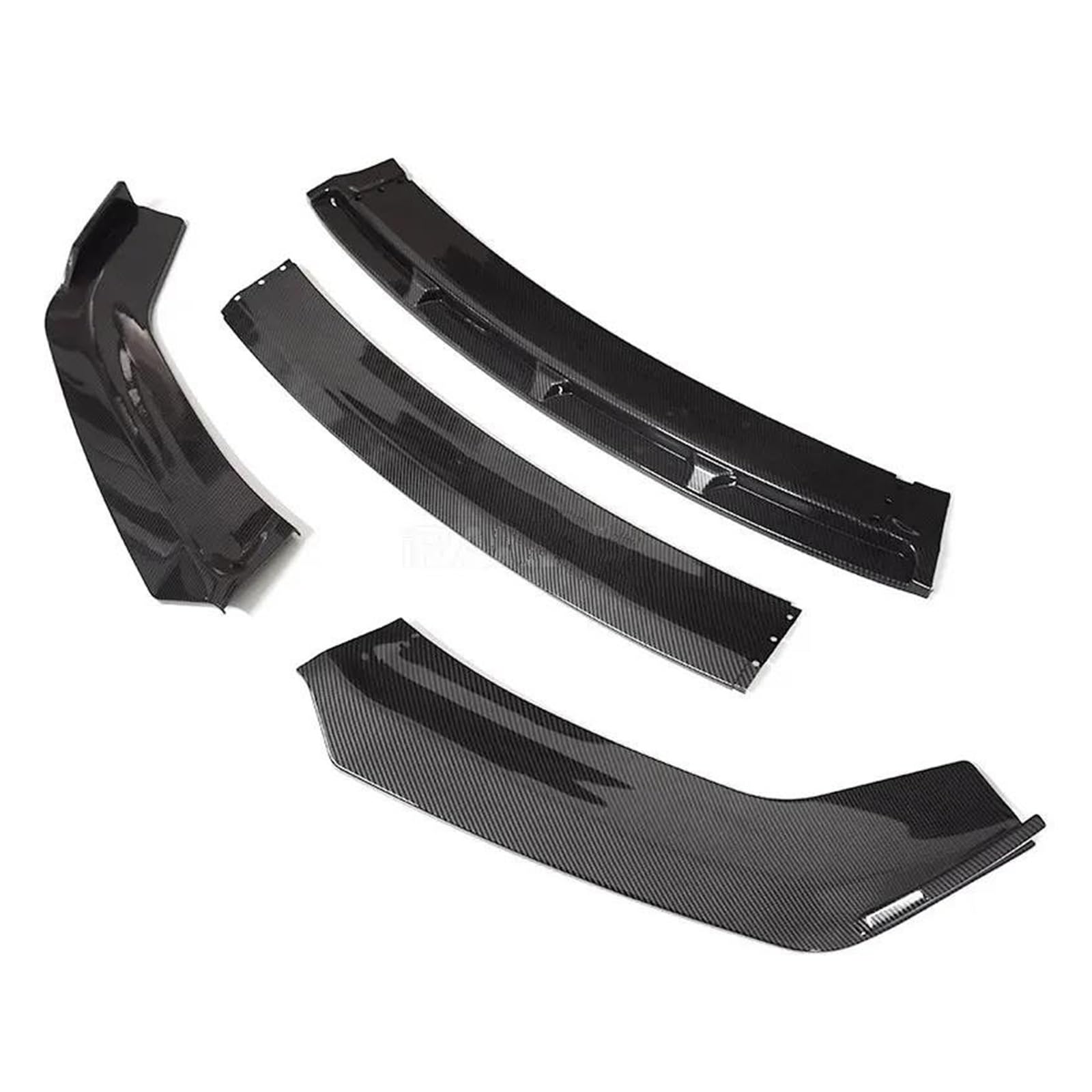 Frontspoiler Für A4 B8 S4 2008-2013 Frontschürze Spoiler Schutz Platte Lip Typ DGS Carbon Oberfläche Kinn Schaufel Körper Kit Splitter Spoilerlippe(Pure Carbon Surface) von ODKBFG