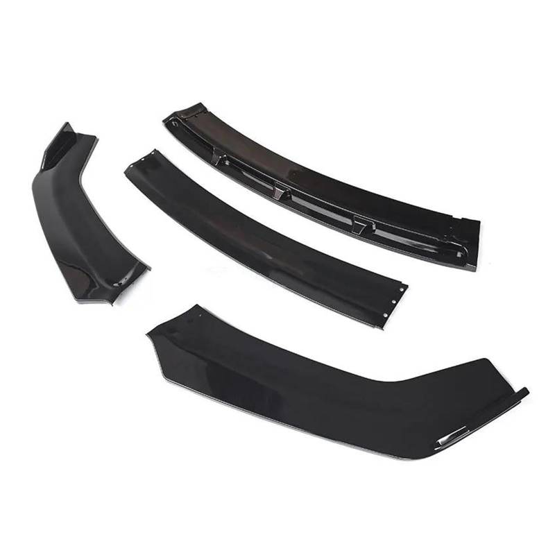Frontspoiler Für A4 B8 S4 2008-2013 Frontschürze Spoiler Schutz Platte Lip Typ DGS Carbon Oberfläche Kinn Schaufel Körper Kit Splitter Spoilerlippe(Pure Gloss Black) von ODKBFG