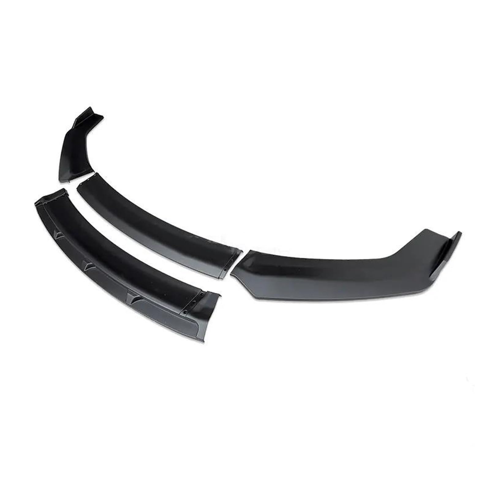 Frontspoiler Für A4 B8 S4 2008-2013 Frontschürze Spoiler Schutz Platte Lip Typ DGS Carbon Oberfläche Kinn Schaufel Körper Kit Splitter Spoilerlippe(Pure Matt Black) von ODKBFG