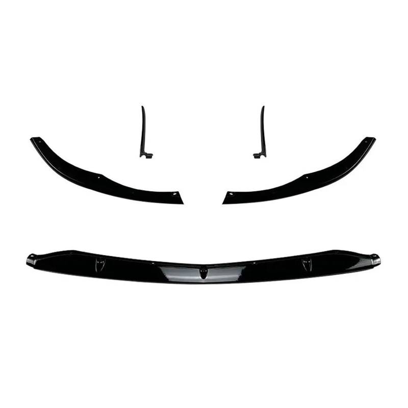 Frontspoiler Für Benz Für C-klasse W205 C205 C63 Für AMG C63 Für AMG S 2015-2022 Body Kits Tuning Auto Vorderen Stoßfänger Lip Diffusor Spoiler Spoilerlippe(Gloss Black) von ODKBFG
