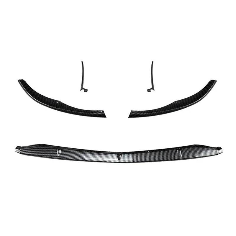 Frontspoiler Für Benz Für C-klasse W205 C205 S205 C63 Für AMG 2015-2022 Auto Vorderen Stoßfänger Lip Diffusor Spoiler Glanz Schwarz Body Kits Tuning Spoilerlippe(Carbon Look) von ODKBFG