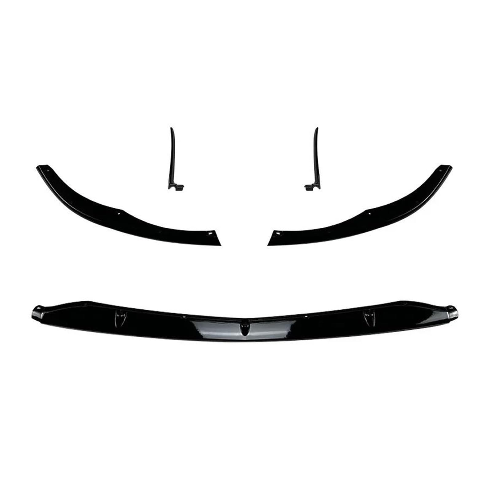 Frontspoiler Für Benz Für C-klasse W205 C205 S205 C63 Für AMG 2015-2022 Auto Vorderen Stoßfänger Lip Diffusor Spoiler Glanz Schwarz Body Kits Tuning Spoilerlippe(Gloss Black) von ODKBFG