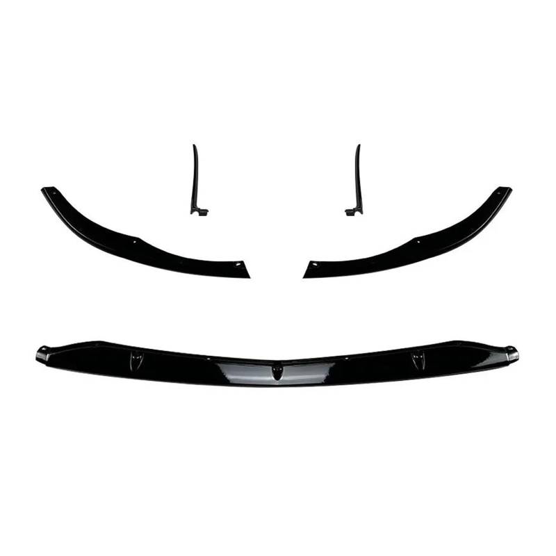 Frontspoiler Für Benz Für C-klasse W205 C205 S205 C63 Für AMG 2015-2022 Auto Vorderen Stoßfänger Lip Diffusor Spoiler Glanz Schwarz Body Kits Tuning Spoilerlippe(Gloss Black) von ODKBFG