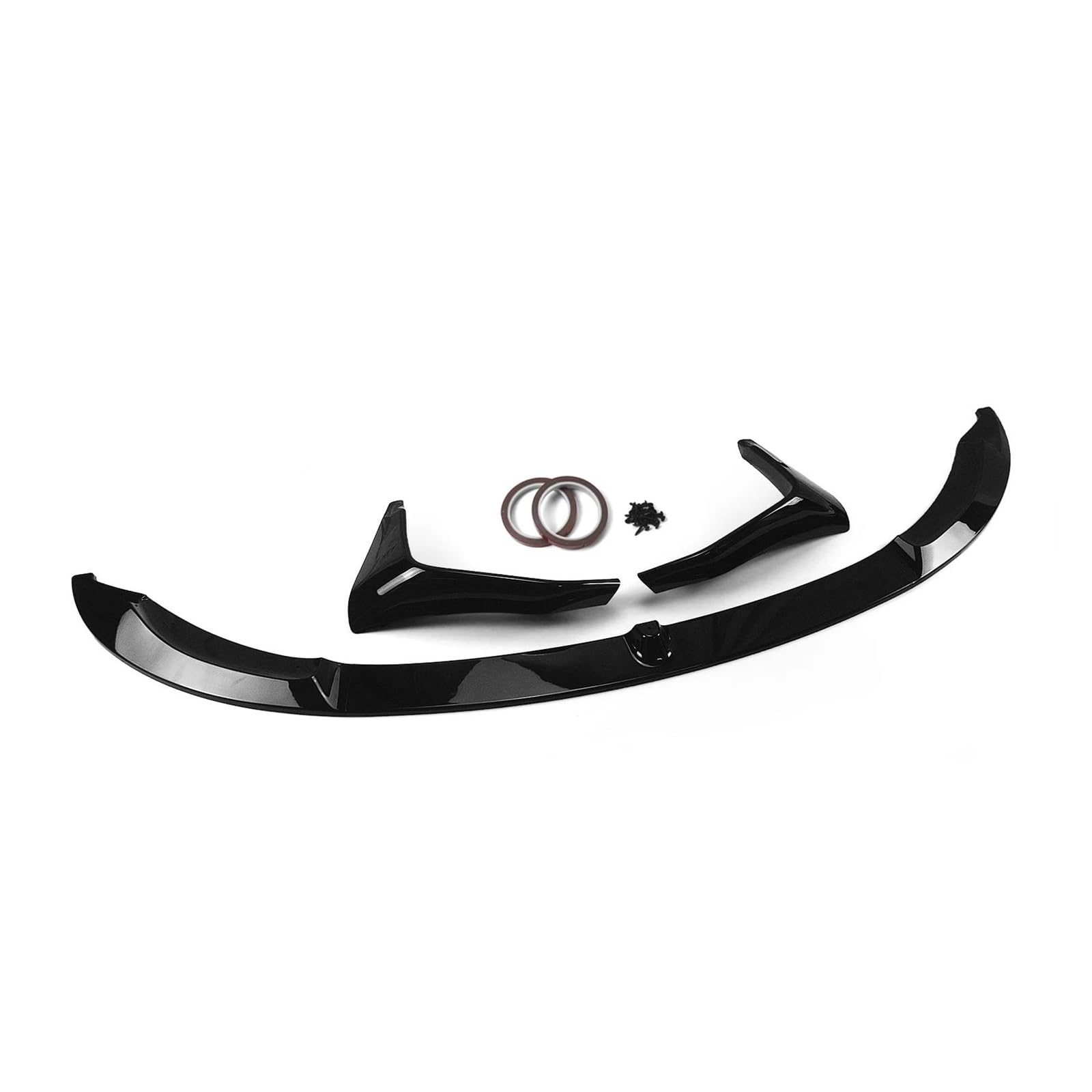 Frontspoiler Für F80 M3 F83 F82 M4 2015-2020 Frontspoilerlippe Unterer Seitenlüftungshaubendeckel Splitter Body Kit Spoilerlippe(Glossy Black) von ODKBFG