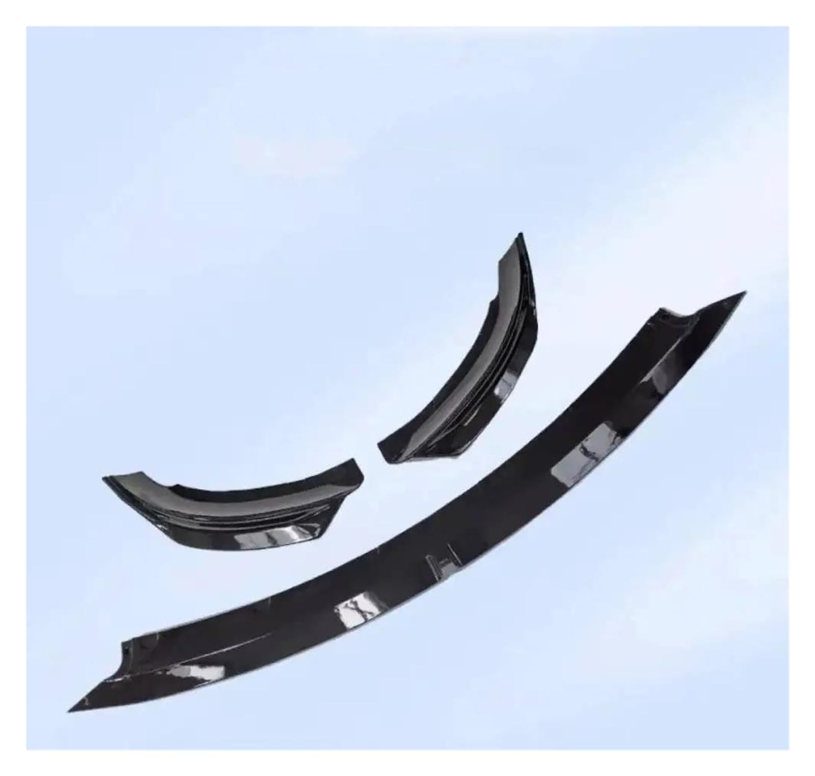 Frontspoiler Für Tesla Für Modell 3 2023 Y 2024 Frontspoilerlippe Spoiler Vorderer Unterer Stoßfänger Modifikation Schutzabdeckung Carbon Black Body PP Spoilerlippe(3 Bright Black) von ODKBFG