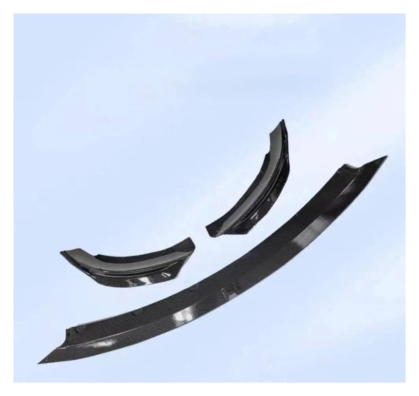 Frontspoiler Für Tesla Für Modell 3 2023 Y 2024 Frontspoilerlippe Spoiler Vorderer Unterer Stoßfänger Modifikation Schutzabdeckung Carbon Black Body PP Spoilerlippe(3 Carbon Black) von ODKBFG