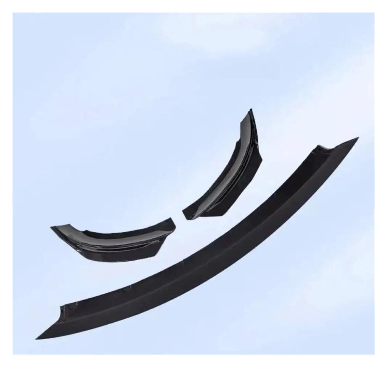 Frontspoiler Für Tesla Für Modell 3 2023 Y 2024 Frontspoilerlippe Spoiler Vorderer Unterer Stoßfänger Modifikation Schutzabdeckung Carbon Black Body PP Spoilerlippe(3 Matte Black) von ODKBFG